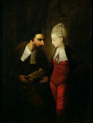 Portia and Shylock from 'The Merchant of Venice' Act IV, scene i, c.1778 (oil on canvas) | Obraz na stenu