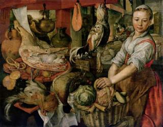 Kitchen Interior, 1566 (oil on panel) | Obraz na stenu