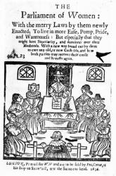 Title Page for 'The Parliament of Women', 1656 (woodcut and letterpress) | Obraz na stenu