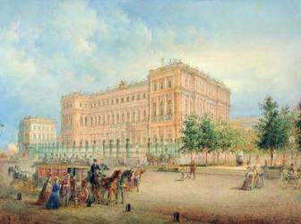 View of the Nikolayevsky Palace, St. Petersburg, 1868 (oil on canvas) | Obraz na stenu