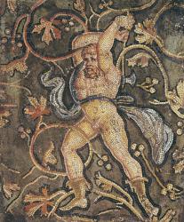 Lycurgus Cutting the Grape Vine, from The Punishment of Lycurgus, 2nd-3rd century (mosaic) | Obraz na stenu