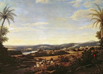 Brazilian Landscape with a Plantation (oil on canvas) | Obraz na stenu