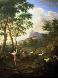 An Arcadian Landscape with Pan and Syrinx | Obraz na stenu