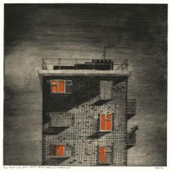 Parlé (view from a forensic mental health unit window (night)) | Obraz na stenu