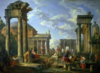 Roman Ruins with a Prophet, 1751 | Obraz na stenu