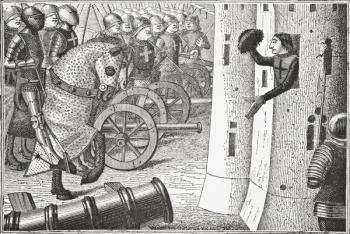 How Jean Duc Alencon took the said Town of Alencon, 1878 (litho) | Obraz na stenu