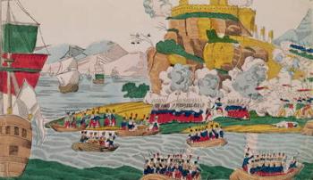 The Taking of Algiers by the French on the 4th July 1830 (coloured engraving) | Obraz na stenu