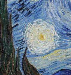 The Starry Night, June 1889 (oil on canvas) (detail of 702746) | Obraz na stenu