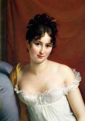 Portrait of Madame Recamier (1777-1849) (oil on canvas) (detail of 2292) | Obraz na stenu