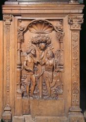 Adam and Eve, from a choir stall, 1526 (wood) | Obraz na stenu