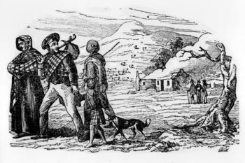 Homeless Scots (engraving) | Obraz na stenu