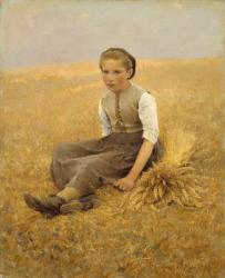 The Little Gleaner, 1884 (oil on canvas) | Obraz na stenu