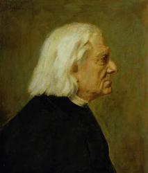 The Composer Franz Liszt (1811-86), 1884 (oil on canvas) | Obraz na stenu