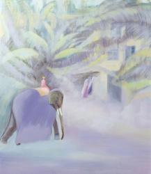 Elephant, Goa, India, 1997 (oil on canvas) | Obraz na stenu