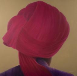 Deep Red Turban, Purple Jacket | Obraz na stenu