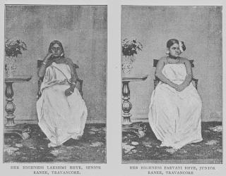 Two Ranis of Travancore (engraving) | Obraz na stenu