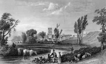 Roman Station at Chipping Hill, Witham, Essex, engraved by William Tombleson, 1832 (engraving) | Obraz na stenu