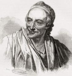 Voltaire, from 'Histoire de France', published c.1880 (engraving) | Obraz na stenu