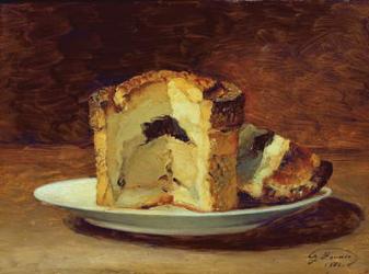 Still life of pie, 1884 (oil on canvas) | Obraz na stenu
