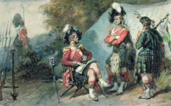 Officers of the 79th Highlanders at Chobham Camp in 1853 | Obraz na stenu