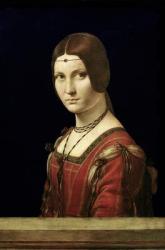 Portrait of a Lady from the Court of Milan, c.1490-95 (oil on panel) | Obraz na stenu