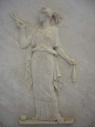 Bas relief of Atropos cutting the thread of Life (marble) | Obraz na stenu