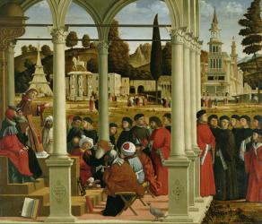 Debate of St. Stephen (oil on canvas) | Obraz na stenu