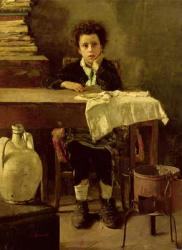 The Little Schoolboy, or The Poor Schoolboy (oil on canvas) | Obraz na stenu