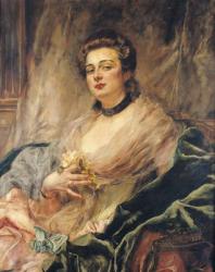 Portrait of the Artist's Wife (oil on canvas) | Obraz na stenu
