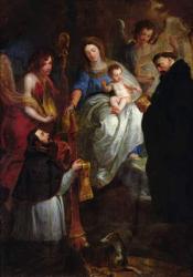 The Virgin Giving a Stole to St. Hubert (oil on canvas) | Obraz na stenu