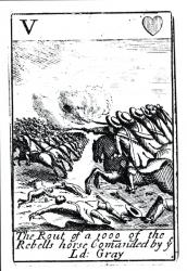 The Rout of 1000 of the Rebels at the Battle of Sedgemoor, 6th July 1685 (woodcut) (b/w photo) | Obraz na stenu