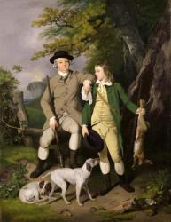Portrait of a Sportsman with his Son, 1779 (oil on canvas) | Obraz na stenu
