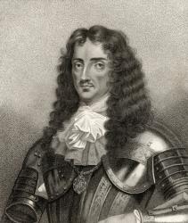Charles II, engraved by Bocquet, from 'A Catalogue of the Royal and Noble Authors', published 1806 (litho) | Obraz na stenu