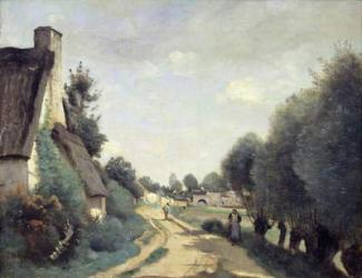A Road Near Arras, or Cottages, c.1842 (oil on canvas) | Obraz na stenu