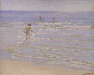 Sunshine at Skagen: Boys Swimming, 1892 (study) | Obraz na stenu