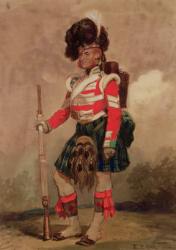 A Soldier of the 79th Highlanders at Chobham Camp in 1853 | Obraz na stenu