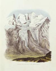 Mont Blanc from Brevin (coloured engraving) | Obraz na stenu