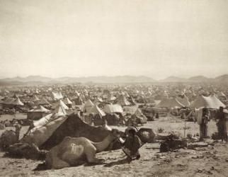 Pilgrim Camp in the plain east of Mount Arafah, 1889 (albumen print) | Obraz na stenu