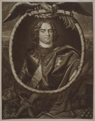 Augustus II (1670-1733) King of Poland, 1709 (engraving) | Obraz na stenu