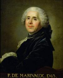 Portrait of Pierre Carlet de Chamblain de Marivaux (1688-1763) 1743 (oil on canvas) | Obraz na stenu