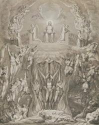 The Day of Judgement, pl.9, from 'The Grave, A Poem' by William Blake (1757-1827), engraved by Luigi Schiavonetti (1765-1810), 1808 (etching) | Obraz na stenu
