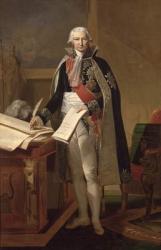 Jean-Baptiste de Nompere de Champagny (1756-1834) Duke of Cadore, after a painting by Theodore Rousseau (1812-67) commissioned in 1853 (oil on canvas) | Obraz na stenu