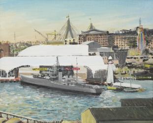 Sydney Maritime Museum, 1998, ( Acrylic on canvas board) | Obraz na stenu
