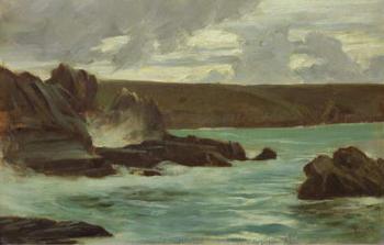 Rocks in Brittany, 1866 (oil on canvas) | Obraz na stenu