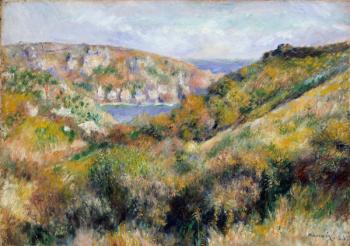 Hills around the Bay of Moulin Huet, Guernsey, 1883 (oil on canvas) | Obraz na stenu