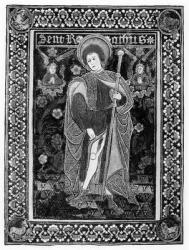 St. Ramus (vellum) (b/w photo) | Obraz na stenu