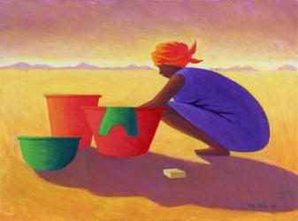 Washer Woman, 1999 (oil on canvas) | Obraz na stenu