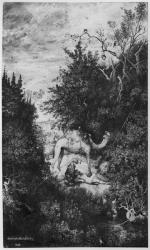 The Good Samaritan, 1860 (Indian ink & wash & pen on Bristol board) | Obraz na stenu