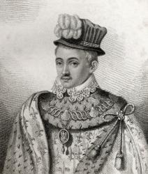 Henry Stewart, engraved by Rivers, illustration from 'A catalogue of Royal and Noble Authors, Volume V', published in 1806 (litho) | Obraz na stenu