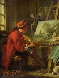 The Painter in his Studio (oil on canvas) | Obraz na stenu